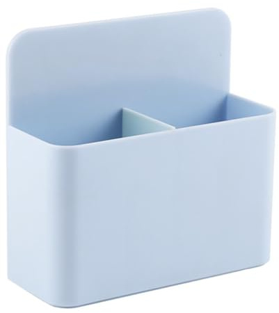DOITOOL Boîte de Rangement Magnétique en Plastique Bleu Étui Multifonctionnel pour Craies et Stylos Porte-Stylo de Bureau Compact pour Accessoires Scolaires et Fournitures de Bureau