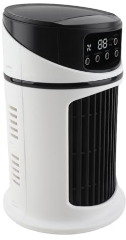 OVAQUIXI Personal Evaporative Air Cooler USB Portable Air Conditioner Fan for Room Desk, Quiet Mini Cooler Humidifier Office Dormitories 1 X Supply Cord
