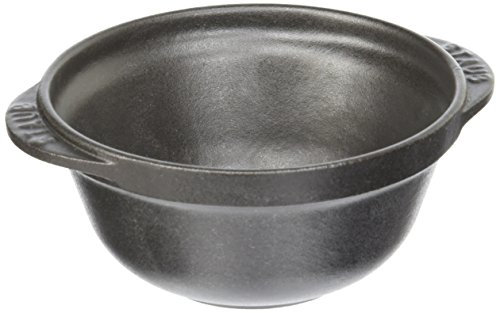 Staub 40509-539-0 Schale, 11,5 cm, 0,3 L, mit mattschwarzer Emaillierung im Inneren der Schale, schwarz