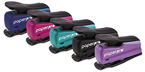 PaperPro Mini Half Strip Stapler, 12 Sheets, Assorted