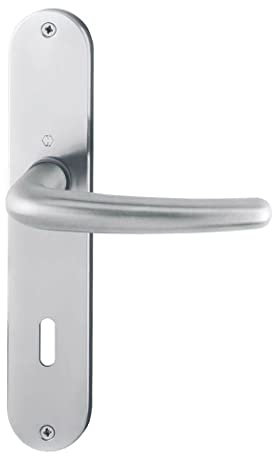 Hoppe 2820918 Türbeschlag Denver E1310Z/302 mit Buntbart-Lochung, Silber