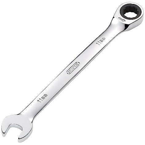 Draper 31008 Hi-Torq Llave combinada de trinquete métrica, 11 mm