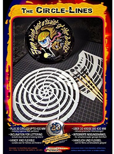 Pinstriping Schablone Circle-Lines 410172 Harder und Steenbeck