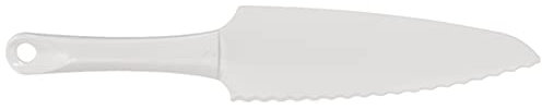 Zenker Tortenmesser, 29 cm Patisserie, praktischer Küchenhelfer aus Kunststoff, Küchenutensil zum schneiden, anheben und servieren von Kuchen, schonend zu allen Oberflächen, Farbe: weiß
