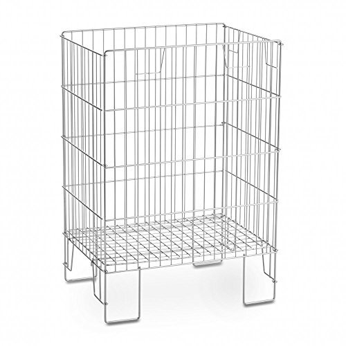 Silver Square Zinc Dump Basket Shop Display Shopfittings & Retail Large