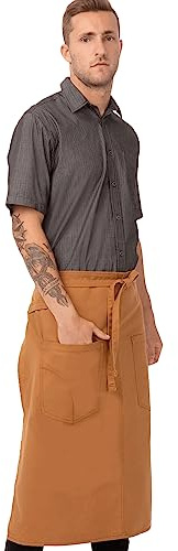 Chef Works Unisex Rockford Bistro Apron, Nutmeg, One Size