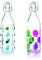 Ibili - Bouteille Décorée, 1 L, Verre, Réutilisable, Modèle Aléatoire