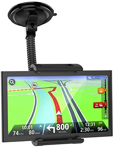 MONTOLA® Navihalterung Windschutzscheibe mit Saugnapf passend für Auto - Kfz Halterung - Kfz Halterung für Navigationsgeräte - Universal NAVI Halter FLEXIBEL 10CM KURZ