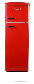 FrigeluX Réfrigérateur Retro Vintage Rouge 2 portes RFDP246RRA++ 245L
