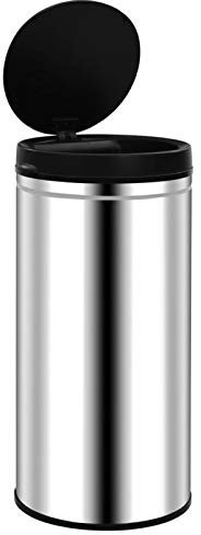 Tidyard Pattumiera Contenitore 70 Litri in Acciaio Inox con Sensore Automatico,Bidone Cestino con indicatori a LED,Cesto per Immondizia per Cucina,Chiusura Rallentata