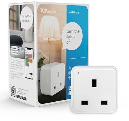 TCP Smart WIFI Plug Single White UK 2PK, TAYWISSINWUK2P (Package may vary)