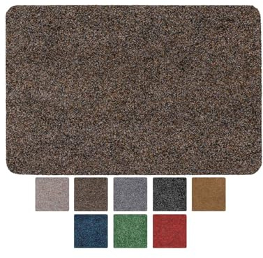 ANRO Fußmatte Schmutzfangmatte Türmatte rutschfest Fußabstreifer abwaschbar robust für Eingang, Haustür, Flur innen & außen Poet, 40 x 60 cm (Rechteckig)
