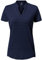donhobo Damen Tshirt Kurzarm V Ausschnitt Oberteil Sommer Basic Golf Polo Shirts Leichte Quick Dry Fitness Training Running T-Shirts (Navy, L)