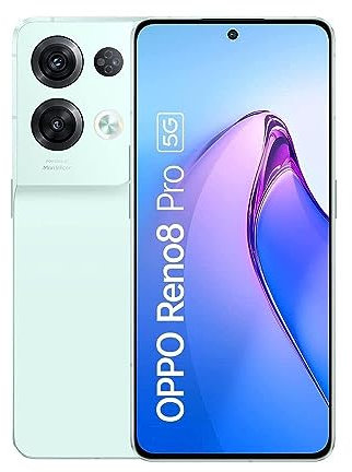 OPPO Reno8 Pro Smartphone MediaTek Dimensity 8100-MAX 8GB RAM 256GB Storage 6.7 Android 12, ColorOS 12.1 - Green - CPH2357-Green-AG
