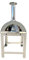 Forno A Legna Da Esterno, Per Pizza Pane - Alfonso 4 Pizze Full Optional Con Carrello In Acciaio Inox - Camera Di Cottura In Mattoni Refrattari, Pirometro 500 Gradi, Chiusura Bocca Forno