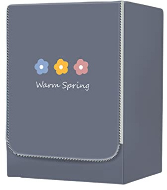 FANSU Washing Machine Cover Waterproof Dustproof Grey Front Load Washer Dryer Machine Cover Protector Sunscreen Washer Protection Tumble Dryer Cover (L-capacity 10.5-12kg,Flower)