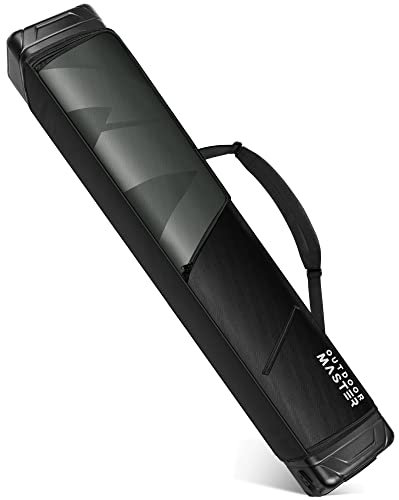 OutdoorMaster Snowboardtasche, ABS-Hartschalen-Enden, Snowboard-Reisetasche mit wasserabweisendem Futter, gepolsterte Snowboard-Tasche für Reisen – bis zu 155 cm
