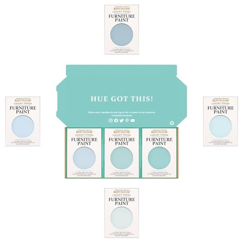 Rust-Oleum Furniture Paint in Chalky Finish – Soft Blues Tester Box