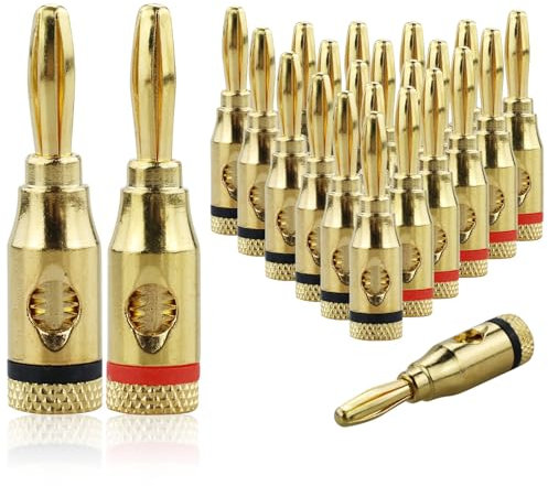 DNDGDLUA Connettore a Banana da 4 mm per Altoparlante Con Cacciavite - Set di 10