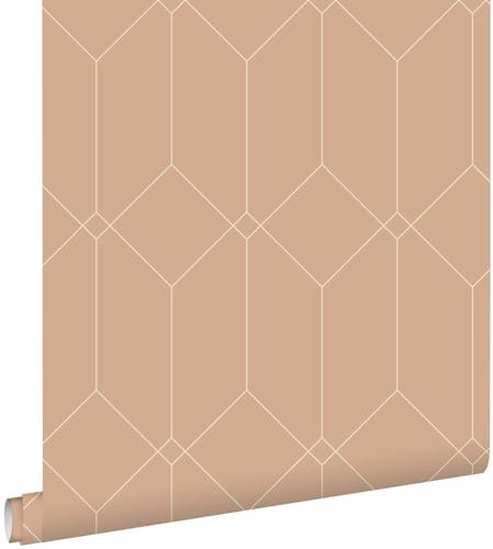 papier peint art déco terracotta 50 x 900 cm - ESTAhome