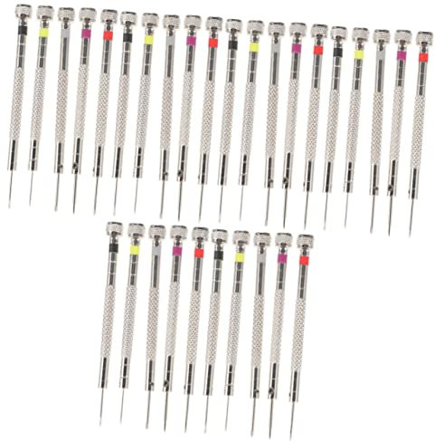 FOMIYES 3 Sätze Schlitzschraubendreher Reparaturwerkzeuge Schmuck Schraubendreher Brillen-schraubendreher Micro-präzisions-schraubendreher Uhrenwartungswerkzeuge Uhr Werkzeug Uhr-kit Stahl
