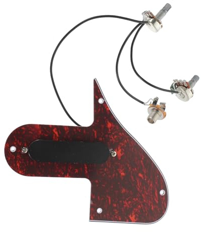 Abaodam Mandolin Pickguard Assembly with Pickup and 3Ply PVC Plate for F-Style Mandolin, High-Output and Low-Noise Electric Guitar Accessory