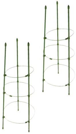 Toyvian 2sets Supporto per Piante Gabbie per Pomodori da per Verdure Antiruggine Riutilizzabili per Peperoni Fagioli Rampicanti Cetrioli Kiwi Spatifillo e Resistenti Intemperie