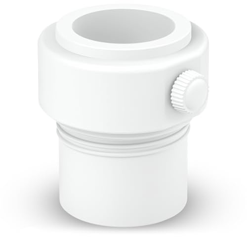 Adaptateur blanc pour support de parasol de piscine, stabilisateur de mât, résistant, matériau de qualité, installation facile, convient à 1,5 et 1,35