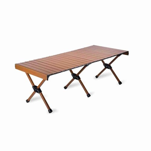 CHICIRIS Grand 47,2 * 23,6 * 17,7 Pouces Noir, Couleur de Camping en Alliage en Aluminium en Aluminium en, Table de Camp Enroulée, Facile à Transporter pour la Cuisson, la Plage, Les Arrière-Cours