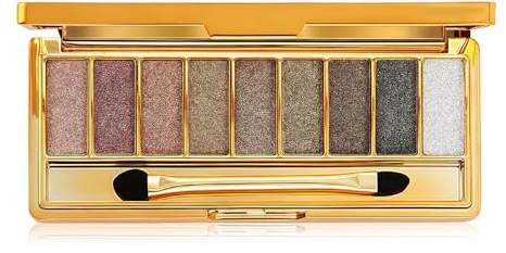 CharmBurst Palette de fards à paupières 9 couleurs Glitter Set de maquillage éclat brillant résistant à l'eau longue durée