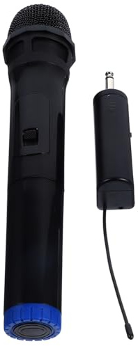 ARTSEWPLY Microfono Wireless Portatile Professionale con Ricevitore, Riduzione Rumore, Plastico Resistente, per Karaoke Domestico e Canto All'aperto