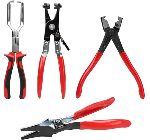 Miosugo Set di 4 pinze per tubi flessibili, pinze per fascette stringitubo, pinze per tubo radiatore, pinze per auto