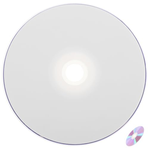 Lurrose CD-R Blank Discs Large Capacity for Audio Recording and Digital Storage Lightweight Portable Design for Music and Data Backup