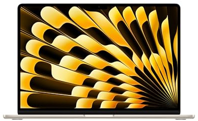 Apple MacBook Air 15 Pouces Portable avec Puce M5 : Conçu pour l’IA, Écran Liquid Retina 15,3 Pouces, Mémoire unifiée 16 Go, SSD 1 to, Caméra Center Stage 12 MP, Touch ID, Wi-FI 7 ; Lumière stellaire