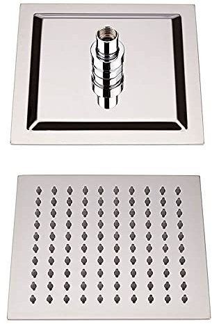 MILANO 300mm Square Ultra Thin Fixed Rainfall Shower Head Chrome