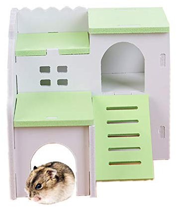 Gofeibao kaninchenhaus Hamster Hamster Hamster Bett Hamster Spielzeug Hamster zubehör Green