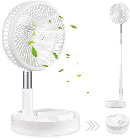 Mini Ventilateur de table portable,usb ventilateur de circulation d'air Mini ventilateurs de voyage portables alimentés par USB, hauteur réglable en tant que ventilateur,4 réglages de vitesse