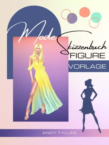 Mode Skizzenbuch Figure Vorlage: Modedesign vorlagen für weibliche Figuren zum schnellen Skizzieren Ihrer Modedesignstile und zum Aufbau Ihres Portfolios.