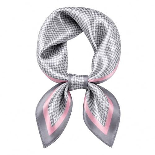 MAIRY Head Neck Scarf Wrap Silk Scarf-23.5'' x 23.5''Lightweight Neckerchief Women Men Small Square Digital Printed Scarve S6014