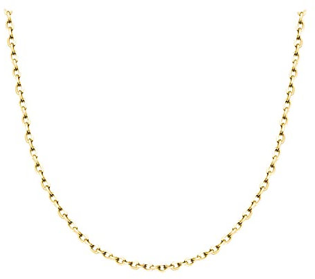 Sofia Milani - Damen Halskette 925 Silber - vergoldet/golden - Ankerkette - N0577