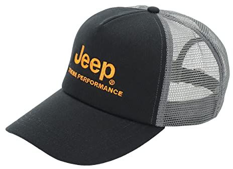 Jeep O102630-B968 XP Man MESH Cap Jeep Xtreme Performance Embroidery JX22A Black/Sun Orange Uni