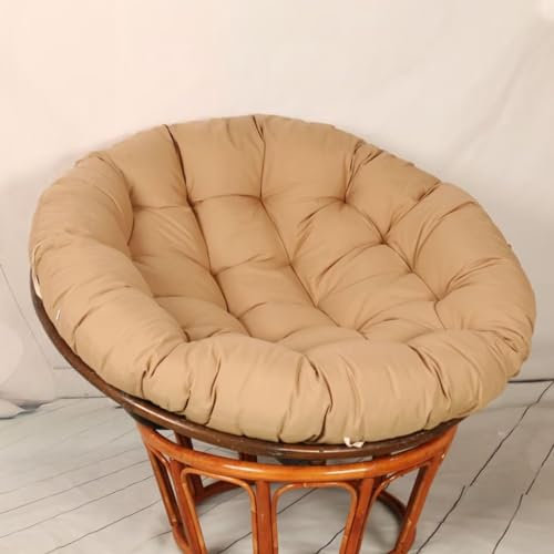 BohrenCL Papasansessel Kissen, Wasserdicht Kissen für Hängesessel, Schaukelstuhl Kissen, Rund Papasan Sessel, Polster Sitzauflage für Gartenmöbel Sesselkissen, 120 x 120 cm