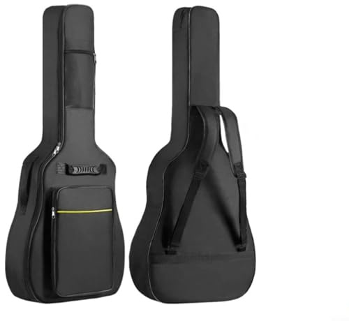 Getdoublerich Tasche für E-Gitarre, 101,6 cm - 104,4 cm, Akustikgitarre, Gigbag mit dicker Polsterung, weiche Hülle, für Akustikgitarre, verstellbare Schultergurte, weiche Tasche für Akustikgitarre,
