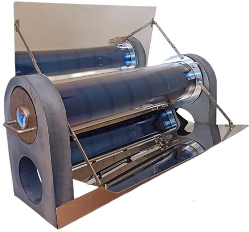 GXLDIANPU Gril Solaire Extérieur, Four Solaire De 4,5 L, Chauffage Uniforme À 360 Degrés, Température De Séchage De L'air du Tube À Vide 120-240 ℃, pour La Randonnée Au Four Solaire