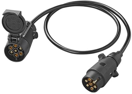 APT 3m Anhängerkabel 7-polig Anhänger Verlängerungskabel Wohnwagen Kabel Verlängerung Adapter