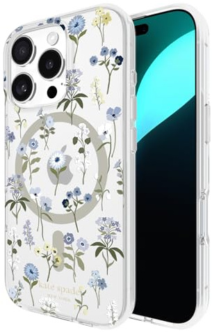 Kate Spade New York iPhone 16 Pro Case - Precious Bloom | Compatible with MagSafe - Lightweight Designer Case for iPhone 16 Pro with Anti-Scratch Coating and Precious Bloom Design