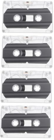 BELLIFFY 4piezas Cinta Cassette Vacía Decoración Pared DIY Cinta Grabación Bricolaje Accesorio Manualidades para Oficina Estudio Hogar