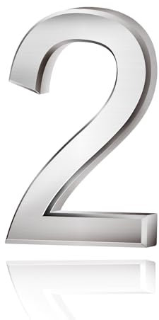 Lotsdonxia Self-Adhesive 3D Silver Numbers (0-9) for Addressing House, Apartment, Hotel, and Street Room Doors as Mailbox Stickers-2