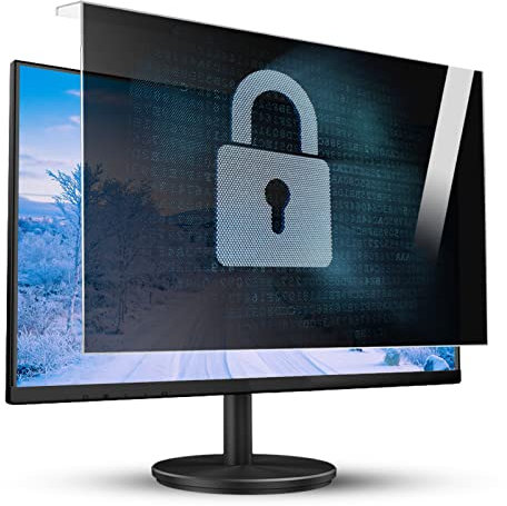 HSSMEUR 27 Inch Computer Privacy Screen Filter, Monitor Privacy Shield for 16:9/16:10 Aspect Ratio Monitor,Removable Privacy Shield