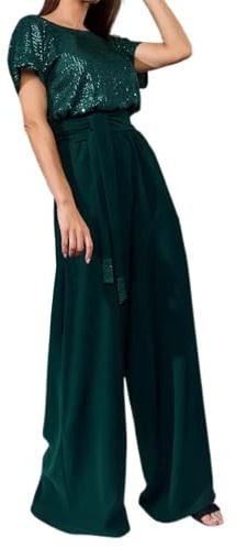 Generisch Damen Jumpsuit Kurz Sommer Strandkleid Einteiler Overalls Elegant Playsuit Kurzarm Lässig Stretch Latzhose Frauen Arbeit Bequeme Jumpsuits